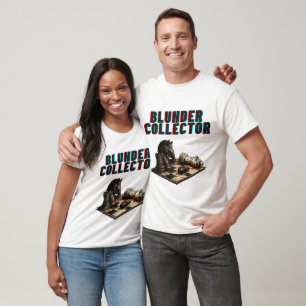 Camiseta Coletor de Erros Divertido Jogador de Xadrez