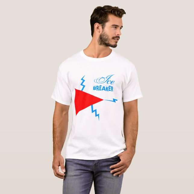 Camiseta Coletor de gelo branco de luz personalizável (Frente Completa)