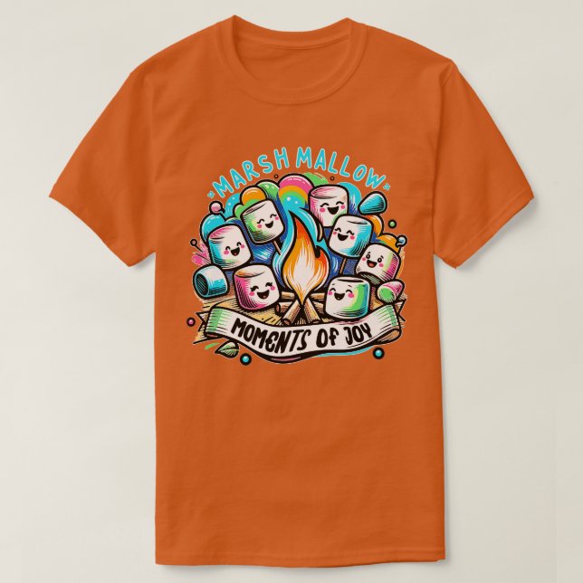 Camiseta Coletor de Márshmallow de Campfire (Frente do Design)
