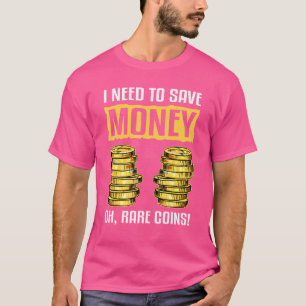 Camiseta Coletor de Moeda e Moedas Numismatista