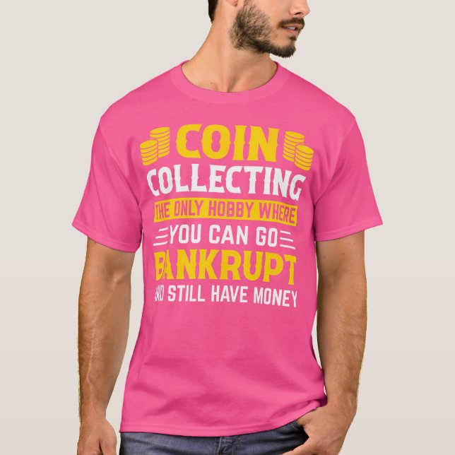 Camiseta Coletor de Moedas Moedas Numismáticas Moedas Engra (Frente)