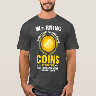 Camiseta Coletor de Moedas Numismático Numismático