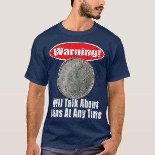 Camiseta Coletor de Moedas Numismáticos de Presente que Re