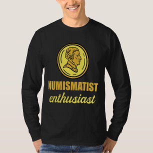 Camiseta Coletor de Moedas Numismatista do Entusiasta Mens