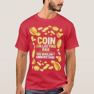 Camiseta Coletor de Moedas Pai Engraçado Padre Graphic Prem