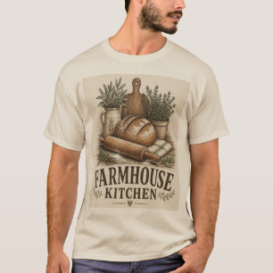 Camiseta Coletor de Ovos Arte de Galinha de Casa de Campo V