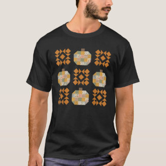 Camiseta Coletor de Patches Quilter Queda Quiltro de Abóbor