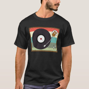 Camiseta Coletor de Registros de Música Retroativa do Vinyl