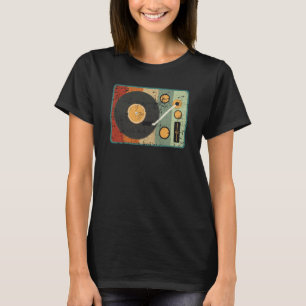 Camiseta Coletor de Registros de Música Retroativa do Vinyl