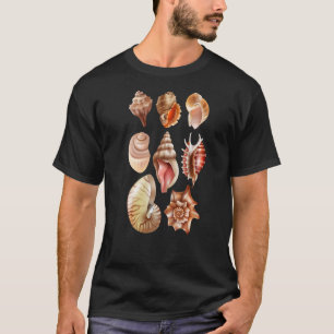 Camiseta Coletor de Seashell de Praia Shelling Seashells
