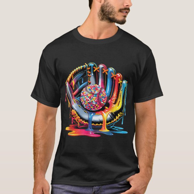 Camiseta Coletor de sorvete de Baseball Dripe de Baseball p (Frente)