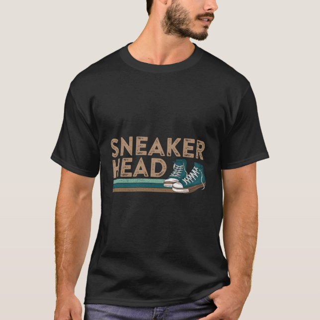 Camiseta Coletor Sneaker Head Sneakerholic Addicto Sneaker (Frente)