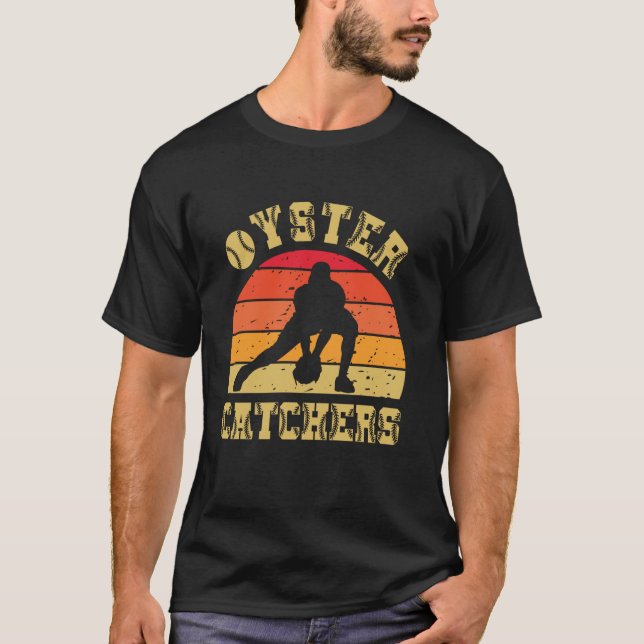 Camiseta Coletores de Ostras de Chesapeake Beisebol Retro V (Frente)