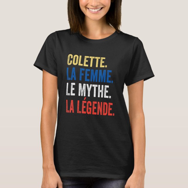 Camiseta Colette La Femme Le Mythe La Legend  for Colette (Frente)