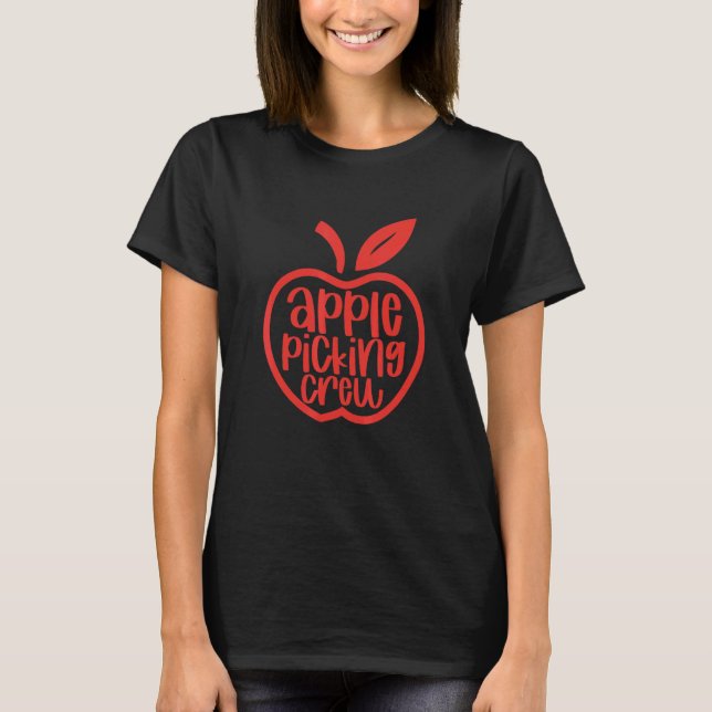 Camiseta Colhedores de Maçã Colhendo  Maçãs Colheita de Maç (Frente)