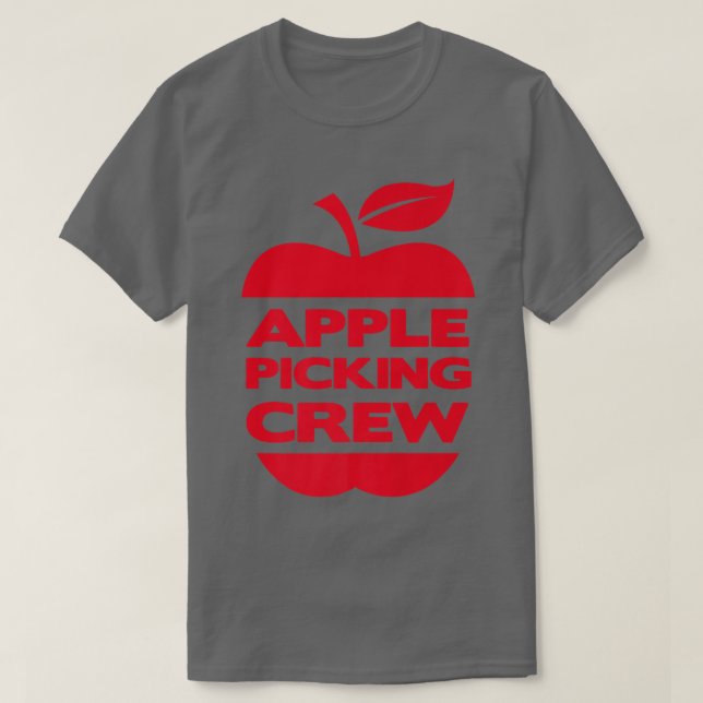 Camiseta Colheita da Apple Crew Cute Family Autumn (Frente do Design)