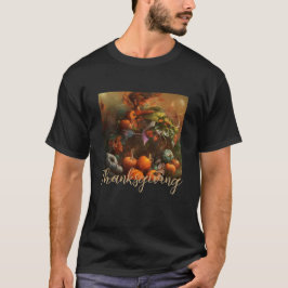 Camiseta Colheita da Pintura de Ação de Graças