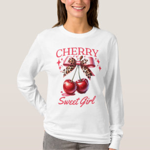 Camiseta Colheita de cereja e arco rosa