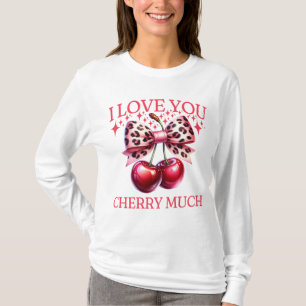 Camiseta Colheita de cereja e arco rosa