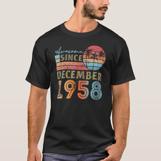 Camiseta colheita de dezembro de 1958 92 anos 64 anos (Frente)