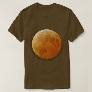 Camiseta Colheita de imagem e texto da Lua