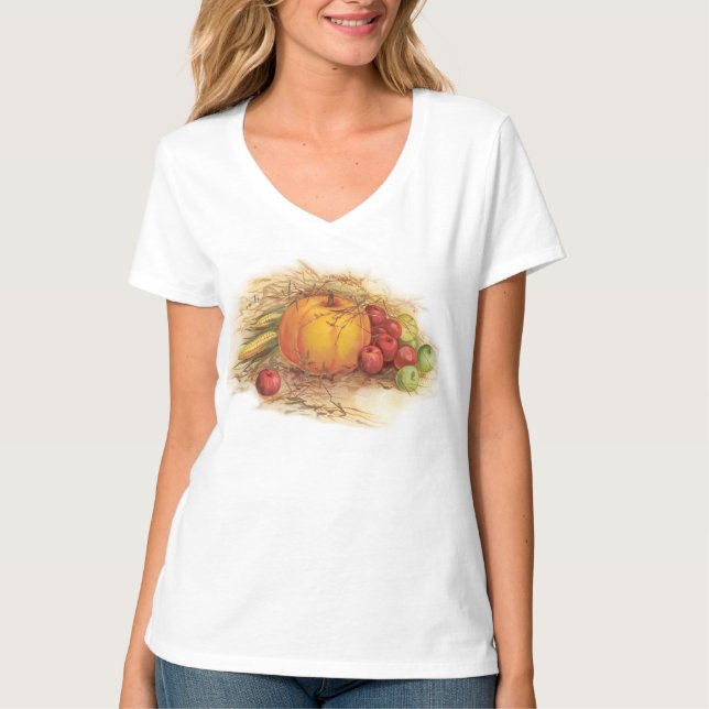 Camiseta Colheita de outono (Frente)