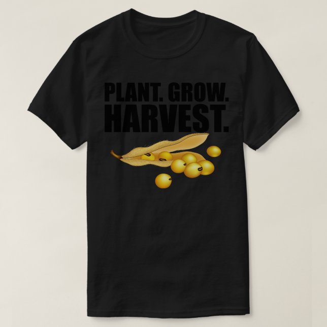Camiseta Colheita de Plantas Agrícolas de Soja (Frente do Design)