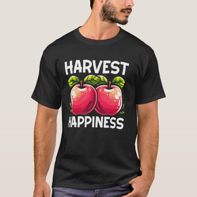 Camiseta Colheita Felicidade Maçã (Frente)