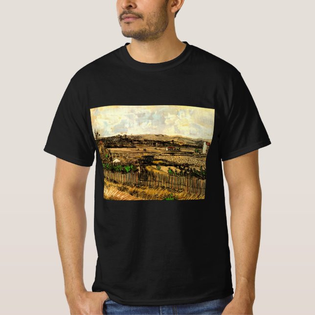 Camiseta Colheita na Provença Montmajour por Vincent van Go (Frente)