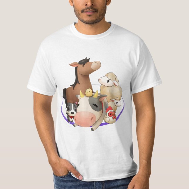 Camiseta Colheita Oficial Amigos Animais Da Lua (Frente)