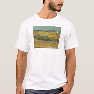 Camiseta colheita Vincent van Gogh, canvas de arte de pintu