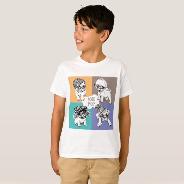 Camiseta Colheitas de cães (Frente Completa)