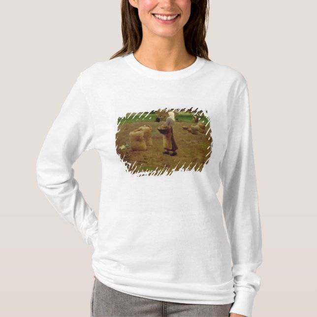 Camiseta Colhendo batatas (Frente)