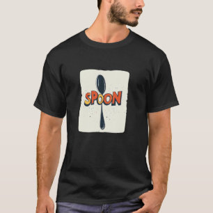 Camiseta Colher Incrível com Fantasia de Cores Vibrantes