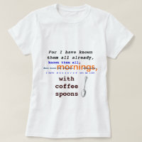 Colheres de café! Dominio público Prufrock de T.S.