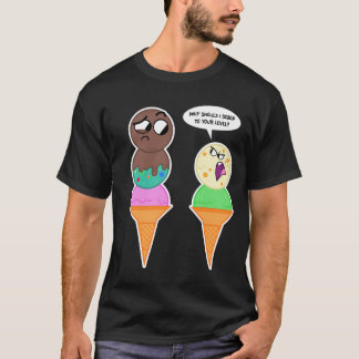 Camiseta Colheres do sorvete de Mukpuddy - tshirt preto