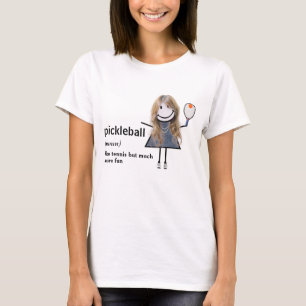 Camiseta Colhete e remada de Garota do Stick Figure
