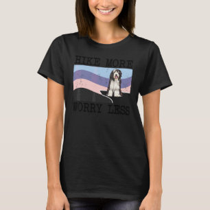 Camiseta Colie Barbudo Caminhada Mais Preocupação Menos Grá
