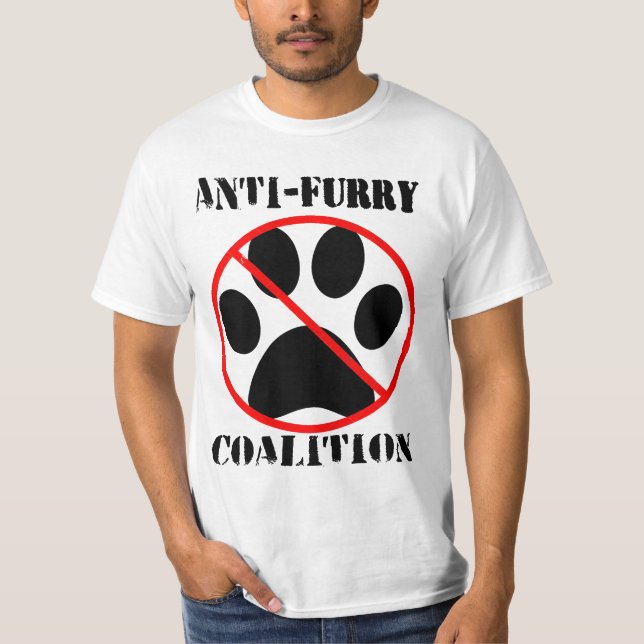 Camiseta coligação anti-furry (Frente)