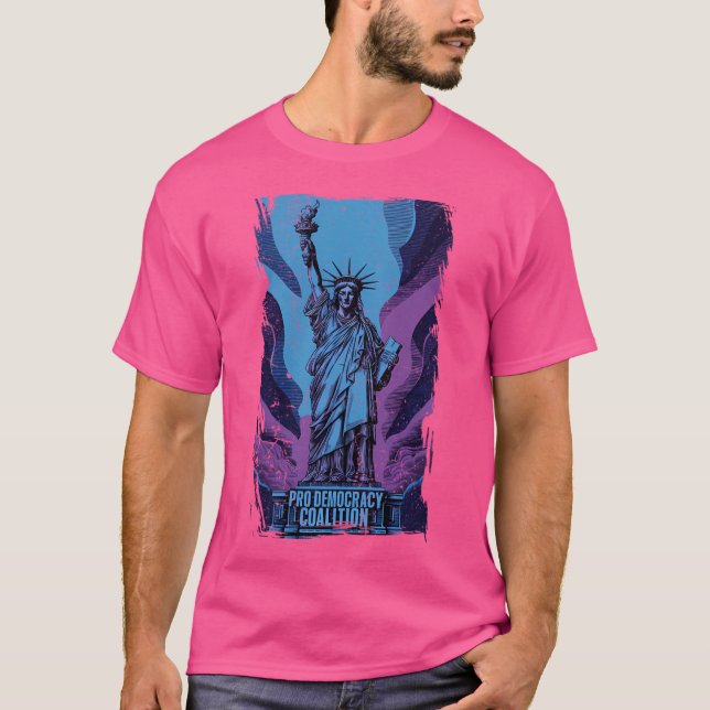 Camiseta Coligação pró-democracia para salvar democracia (Frente)