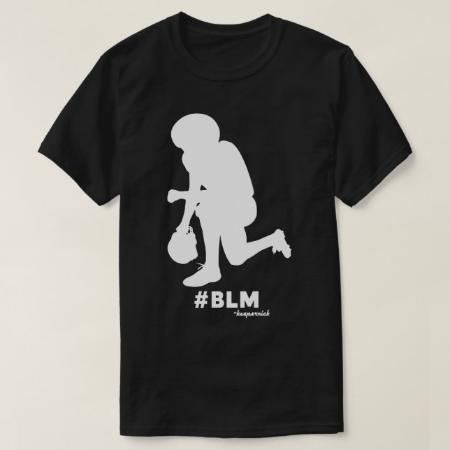 Camiseta Colin Kaepernick Kneeling BLM (Frente do Design)