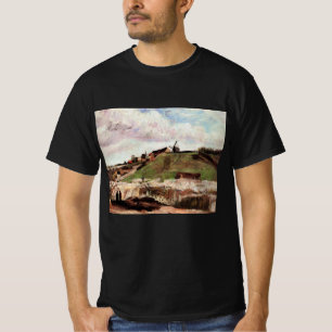 Camiseta Colina de Montmartre com Pedreira por Vincent van 
