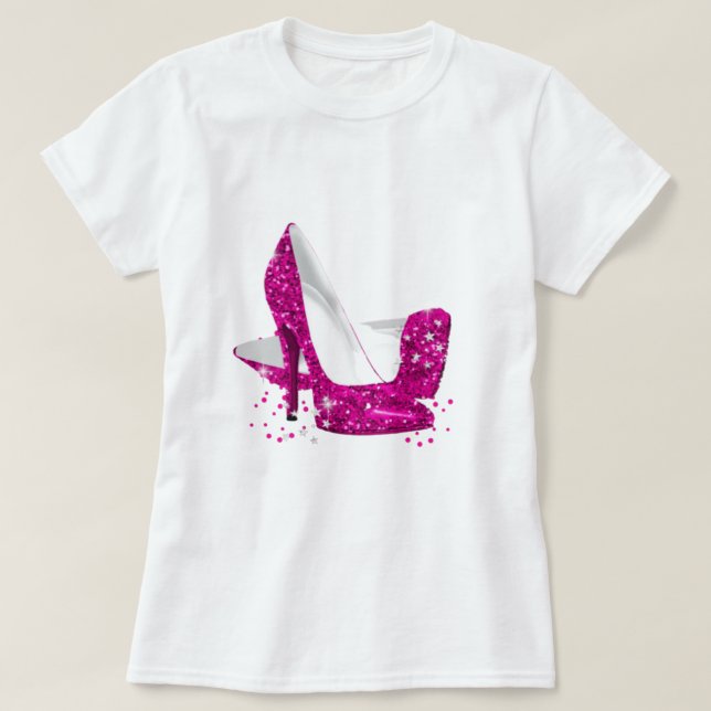 Camiseta Colinas altas cor-de-rosa (Frente do Design)