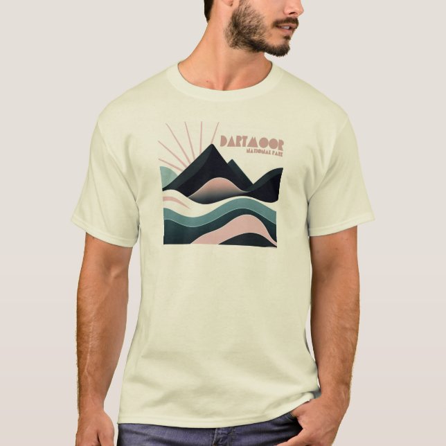 Camiseta Colinas Coloridas do Parque Nacional Dartmoor (Frente)