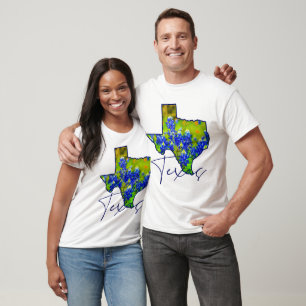 Camiseta Colinas de Bluebonnets do Texas Região do País do