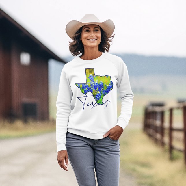 Camiseta Colinas de Texas Bluebonnets Estado do Texas (Criador carregado)