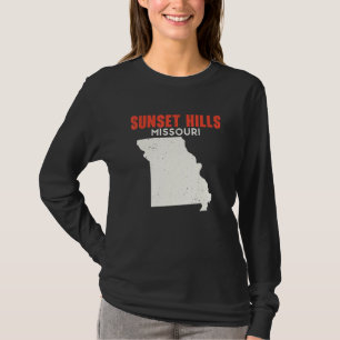 Camiseta Colinas do Pôr do Sol Missouri EUA Estado América
