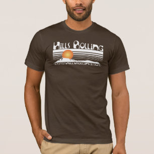 Camiseta Colinas que rolam - t-shirt de Brown com design do