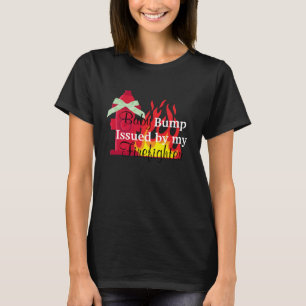 Camiseta Colisão do bebê emitida por minha maternidade do