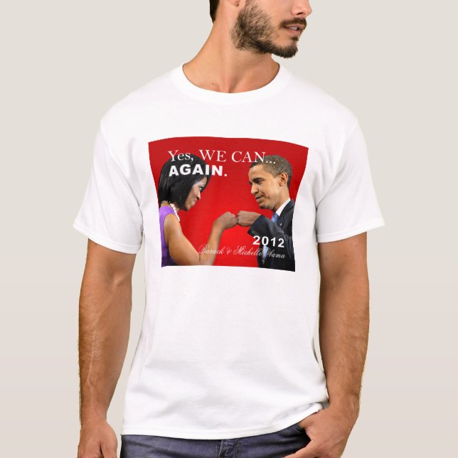 Camiseta Colisão do punho de Obama - sim nós podemos outra (Frente)